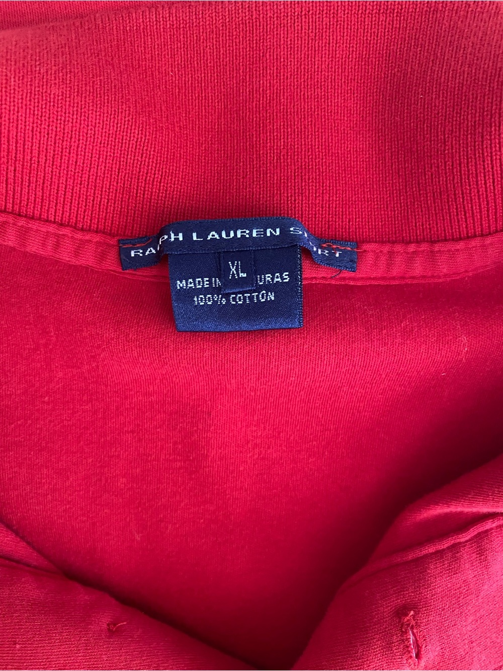 Polo-Ralph Lauren Sleeveless Red Polo XL - Picture 5 of 7